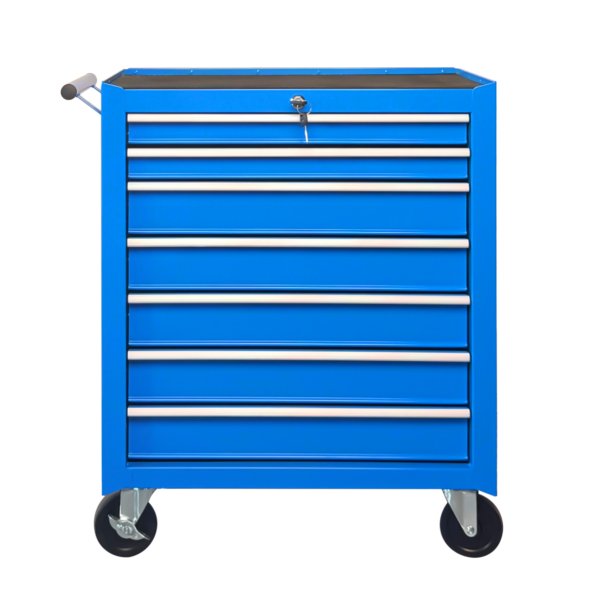 Rolling Tool Chest with 7-Drawer Tool Box with Wheels Multifunctional Tool Cart Mechanic Tool Storage Cabinet for Garage, Warehouse, Workshop, Repair Shop -BLUE