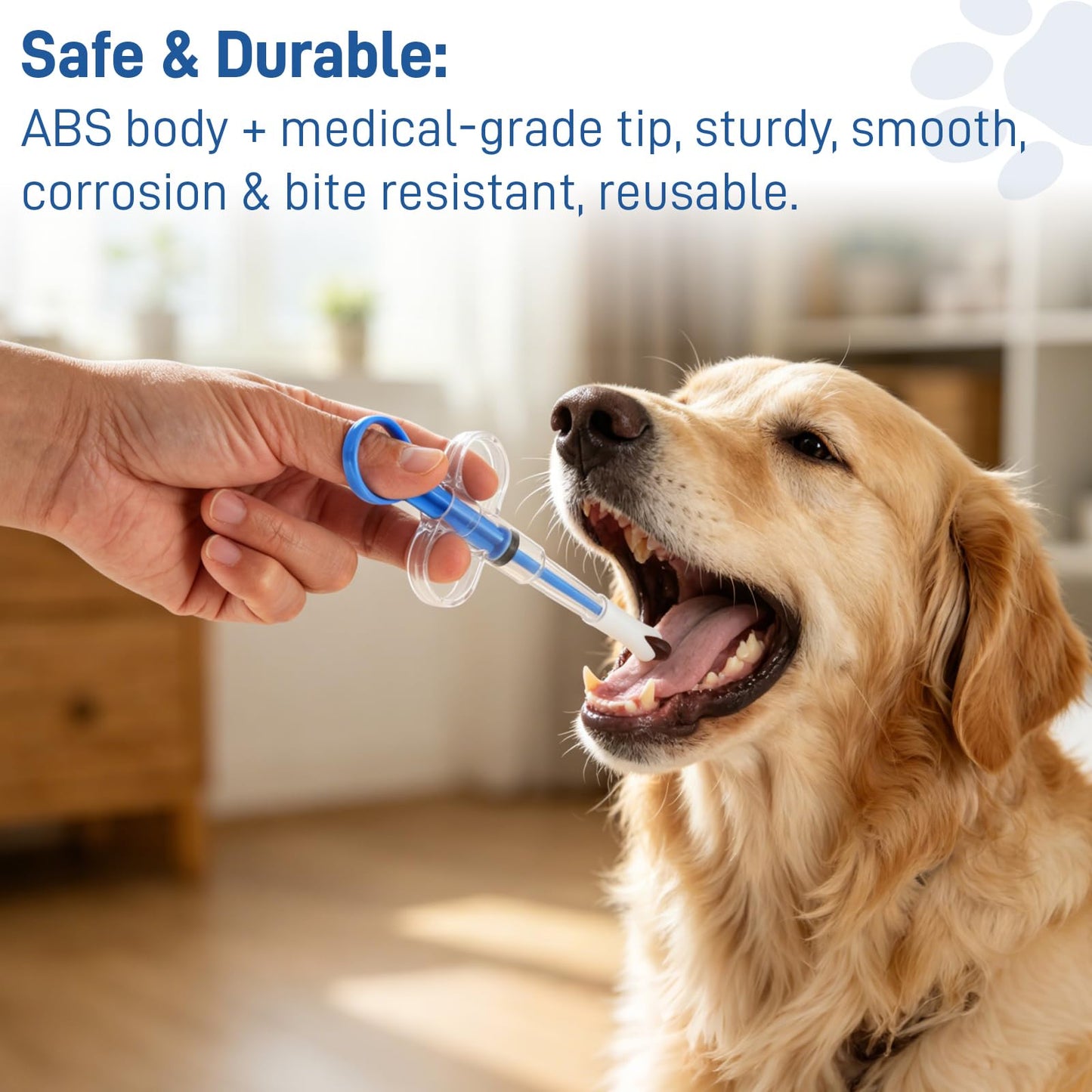 Cat Pill Shooter, Pill Popper For Cats & Dogs, 2-in-1 Pet Piller  Anti-drop Syringe For Tablets & Liquid. Easy Admin For Small Animals. Soft Rubber Tip Protects Gums