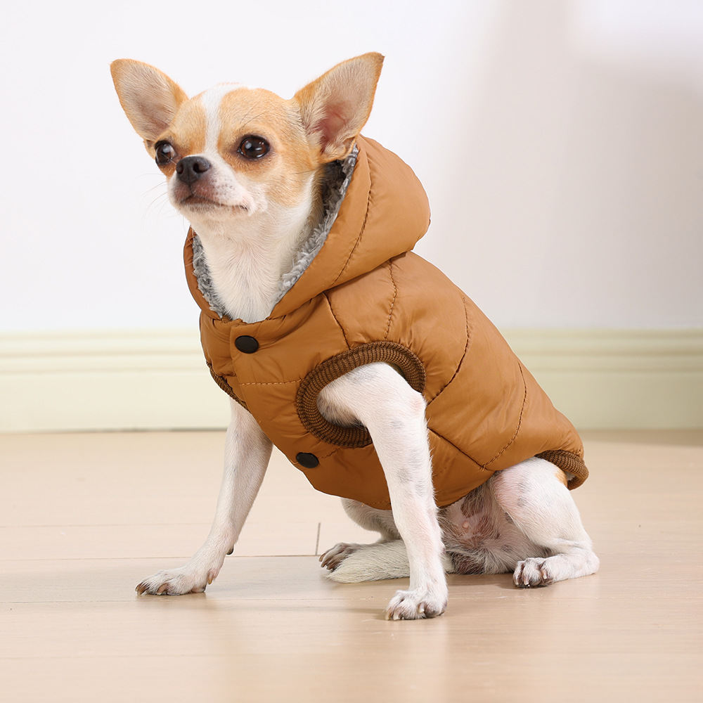 Pet Clothes Warm Thickened Small And Medium-sized Coats Hats