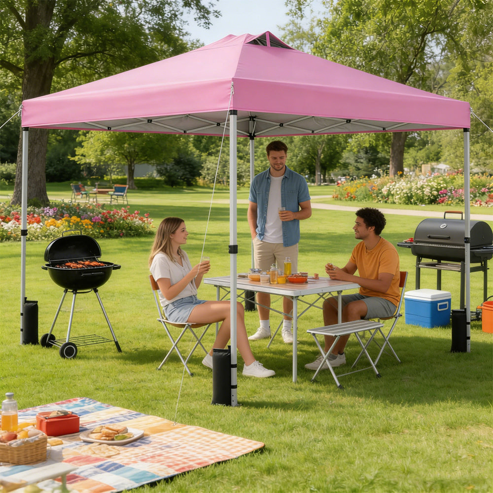 Outdoor Commercial Canopy Tent With Storage Bag For Various Outdoor Adventures, Camping, BBQs, Markets, Etc