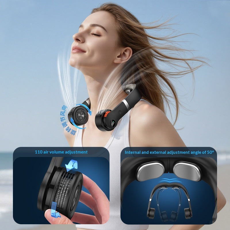 Mute Portable Cooling Bladeless Neck-Hanging Fan
