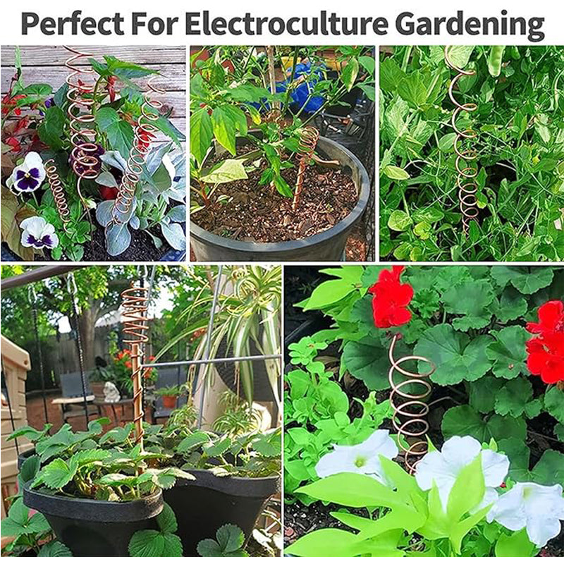 8 Pack Electroculture Copper Gardening Antenna With 3 Small Garden Tool Electroculture Plant Stake Garden Tools Copper Garden Stakes For Gro