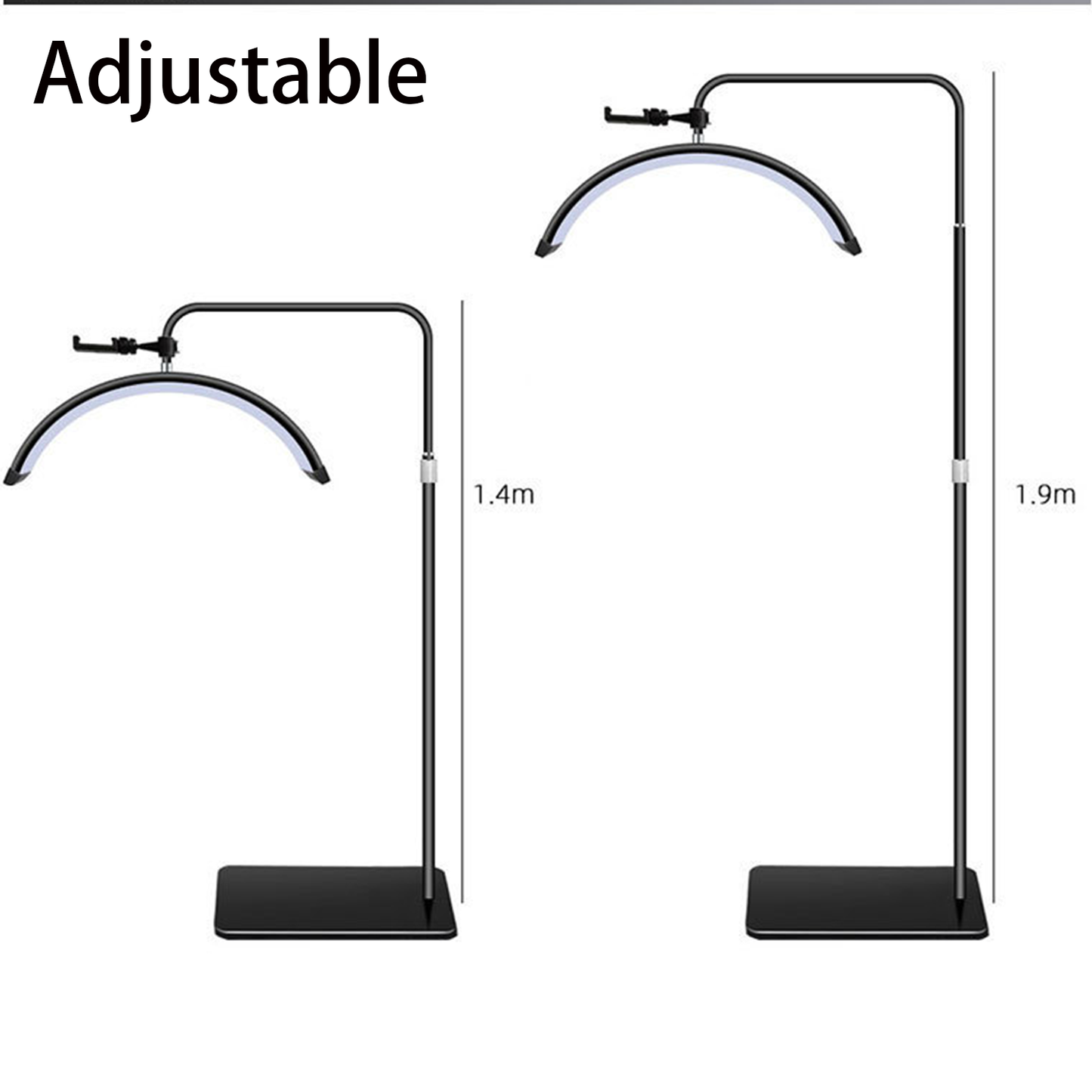 Beauty Half Moon Floor Fill Lamp LED Lash Light For Tattoo Salon Eyelash Makeup