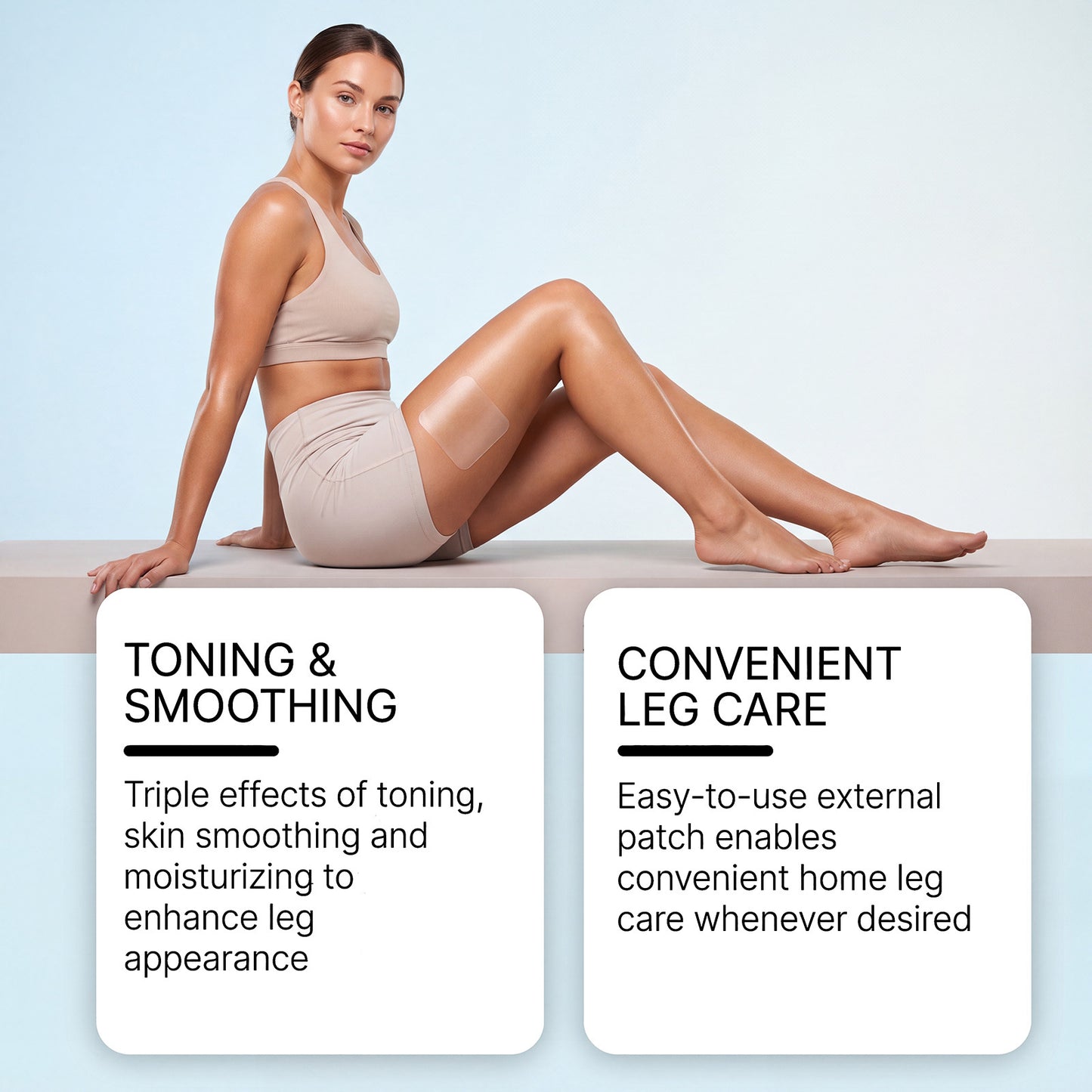 Invisible, Lightweight Leg Care Patches That Adhere Seamlessly To The Skin