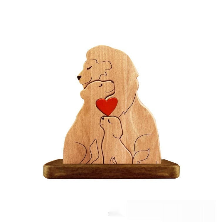 New Family Keepsake DIY Wooden Craft Puzzle Gift Ornament