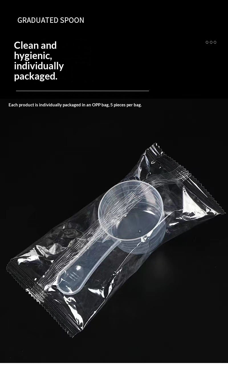Pet-friendly High-transparency Food-grade Spoon Powder-measuring And Liquid-plastic Measuring Spoon