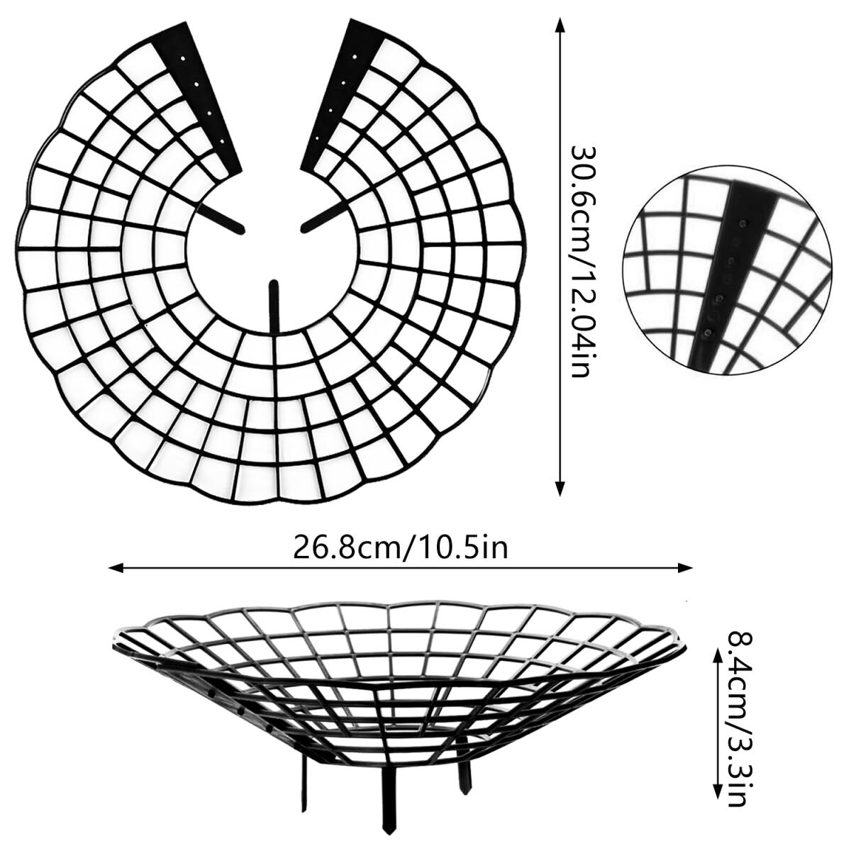 6Pcs Black Strawberry Planting Racks With 3 Fixed Support Legs For Garden Plant Care