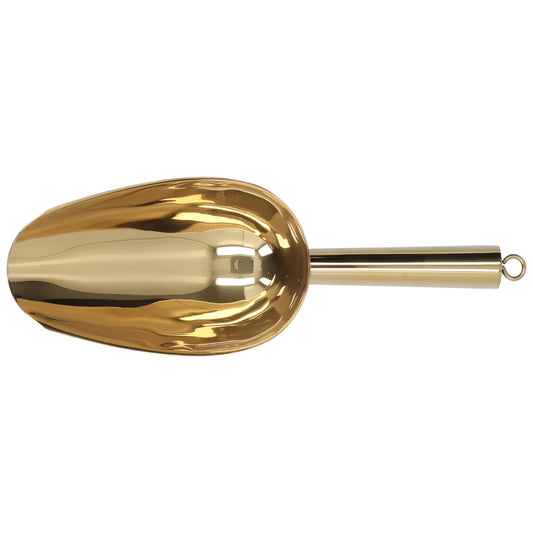 Ice Scooper Stainless Steel U Shaped Sturdy Food Grade Ice Bucket Scoop For Home Hotel Restaurant Gold