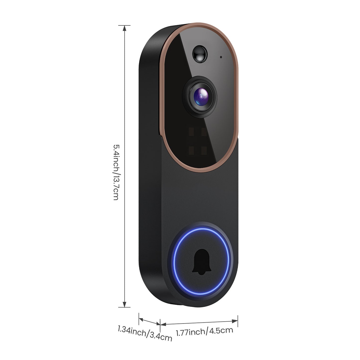 Smart Home Surveillance Camera Outdoor Wireless Doorbell HD Video Intercom Camera
