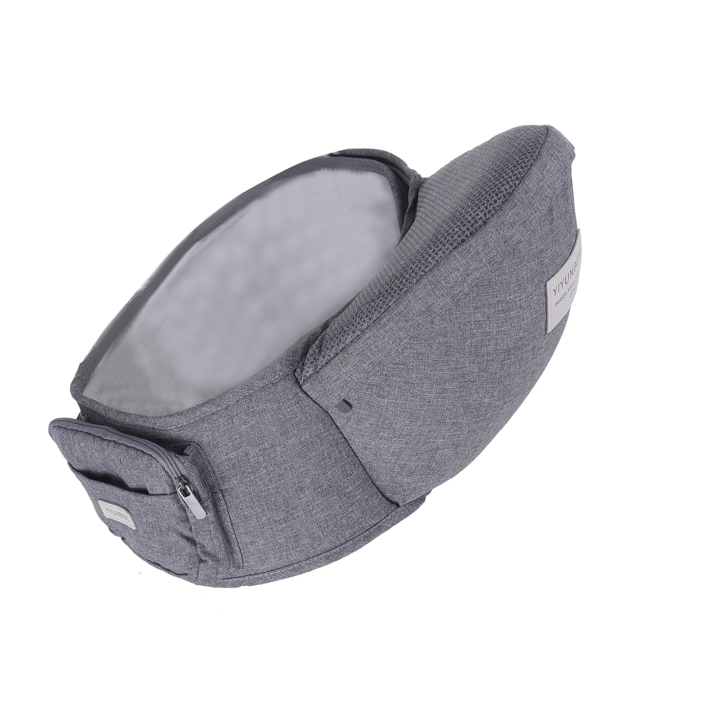 Ergonomic Hip Seat Baby Carrier, Ergonomic Baby Hip Seat, Adjustable Waist Belt, Zipper Pocket For Essentials, For 0-36 Months Newborn &amp; Toddler, 7-41lbs Gray