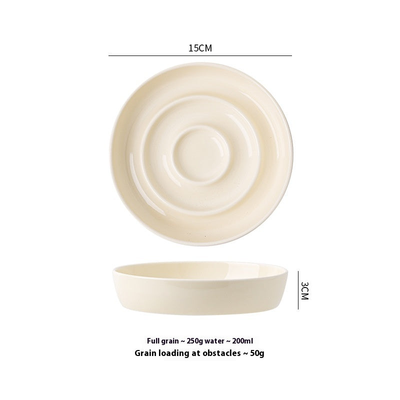 Ceramic Slow Feeding Bowl Cervical Spine Protection