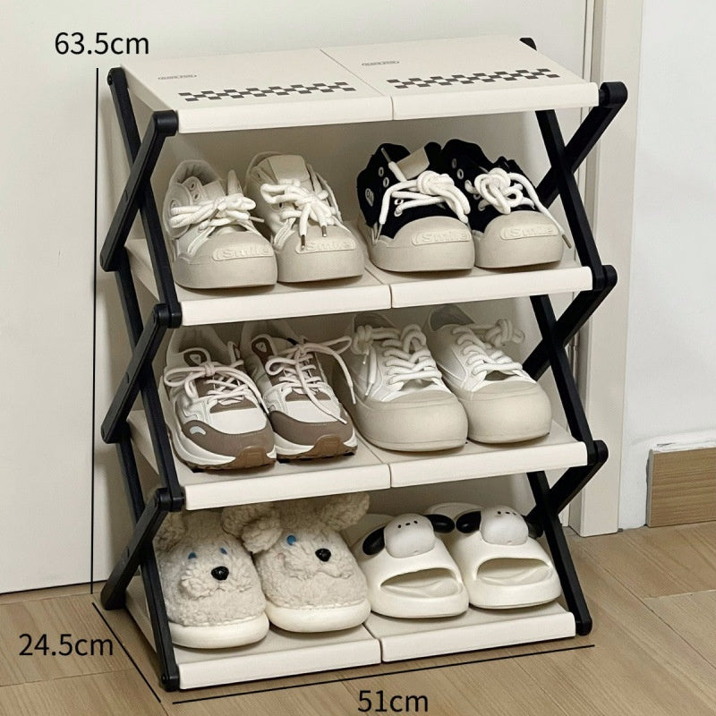 Multi-tier Foldable Shoe Cabinet For Home Entryway And Dorm Rooms