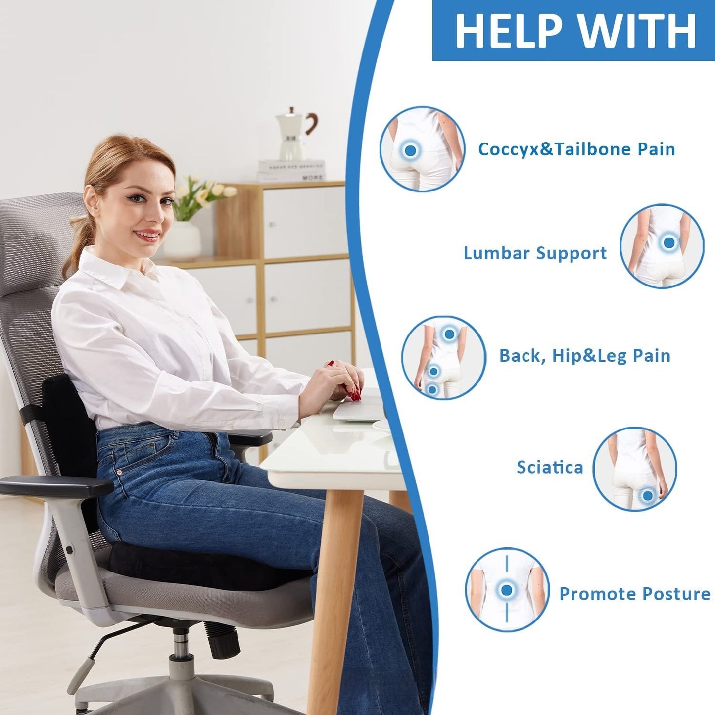Office Ergonomic Chair Cushion Beauty Hip Pad