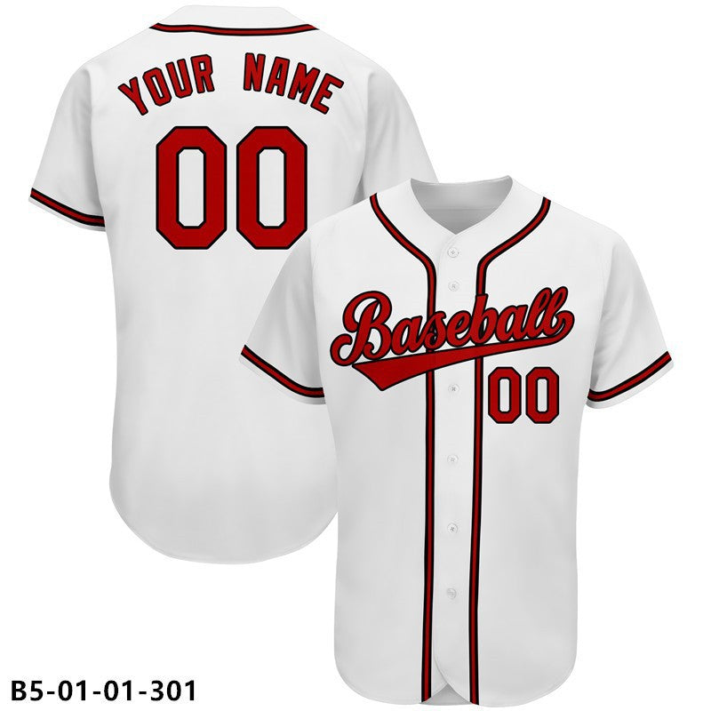 New European And American-style Quick-drying Baseball Jersey With 3D-printed T-shirt