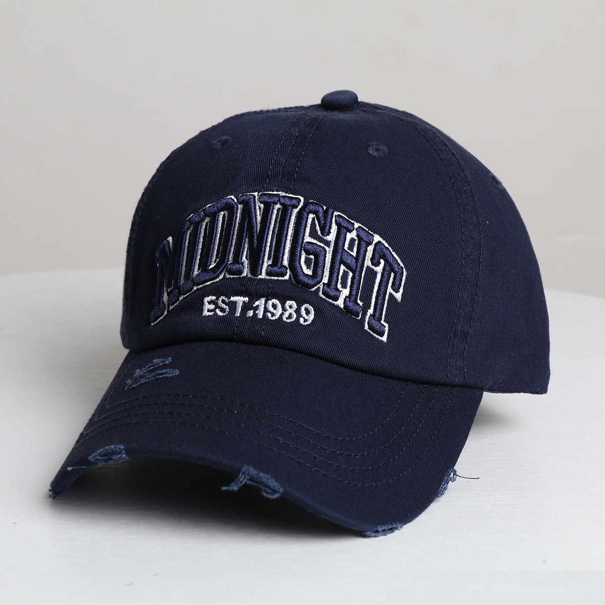 Men's And Women's Matching Casual Retro Embroidered Letters 1989 Vintage Soft Top Baseball Cap For Outdoor Street Cool And Versatile Sun Protection Fashionable Brim Hat