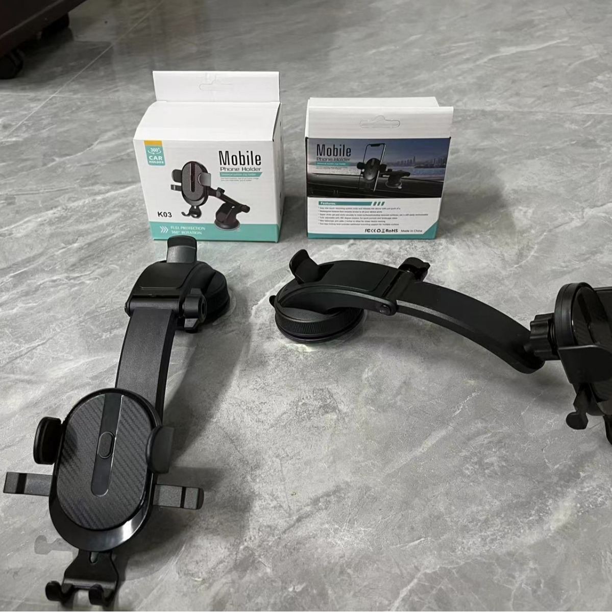 New Automatic Lock Mobile Navigation Telescopic Sucker Car Phone Holder