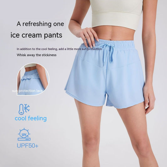 Sports Shorts Women's Loose Quick-drying Anti-DDoS Yoga Pants