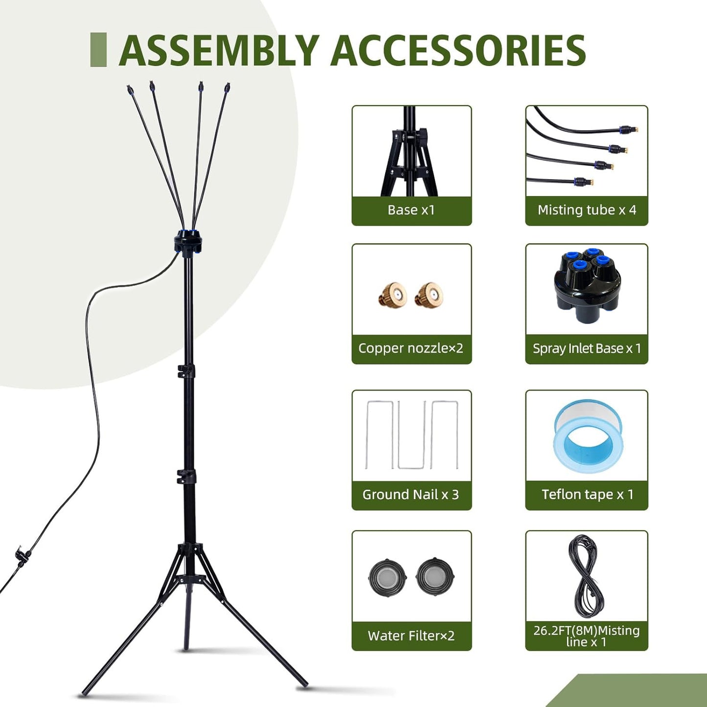 Off-screen Cooling Portable Automatic Garden Sprinkler