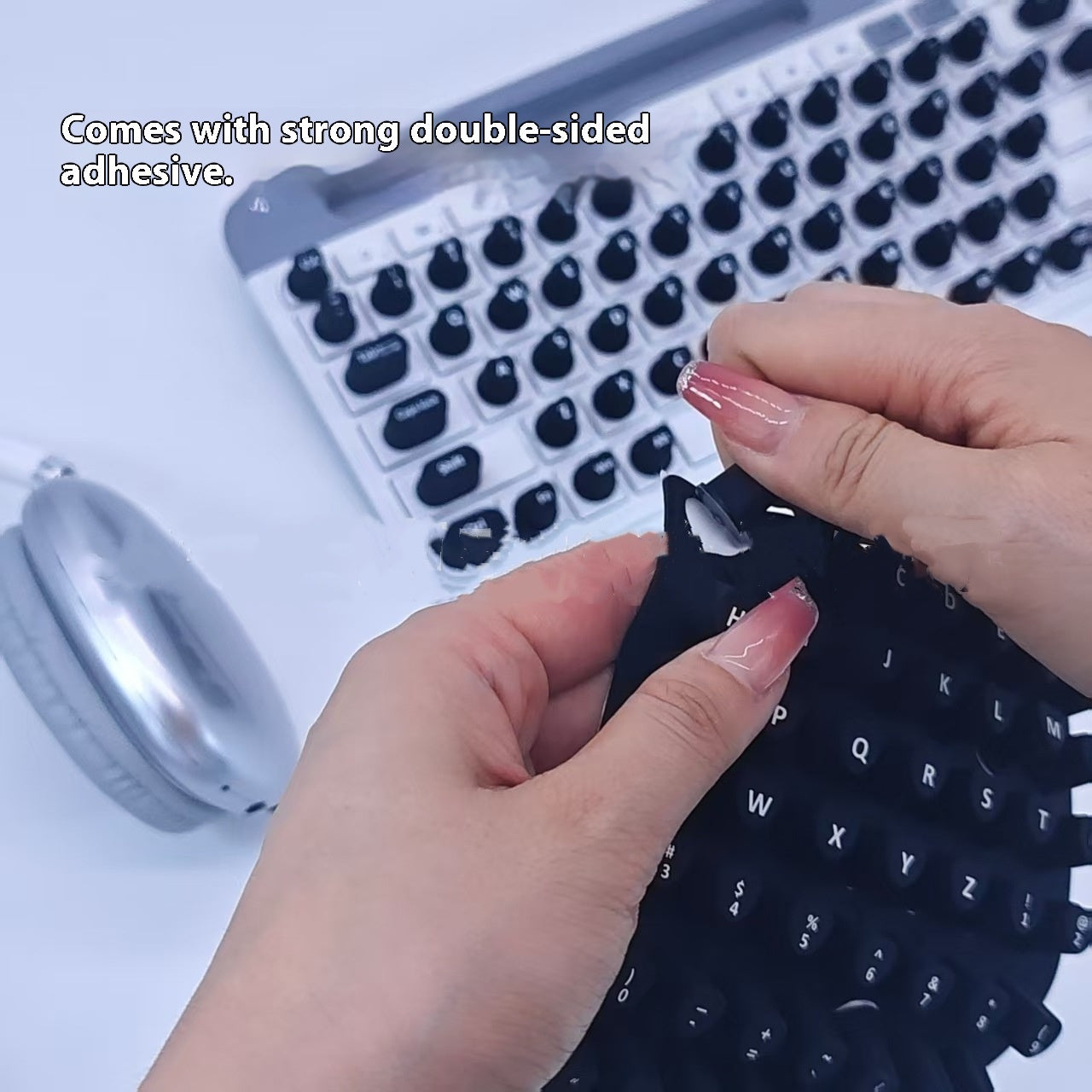 For Nail Beauty Typing Artifact Protect Long Nails Silica Gel Key Cap Keyboard Stickers