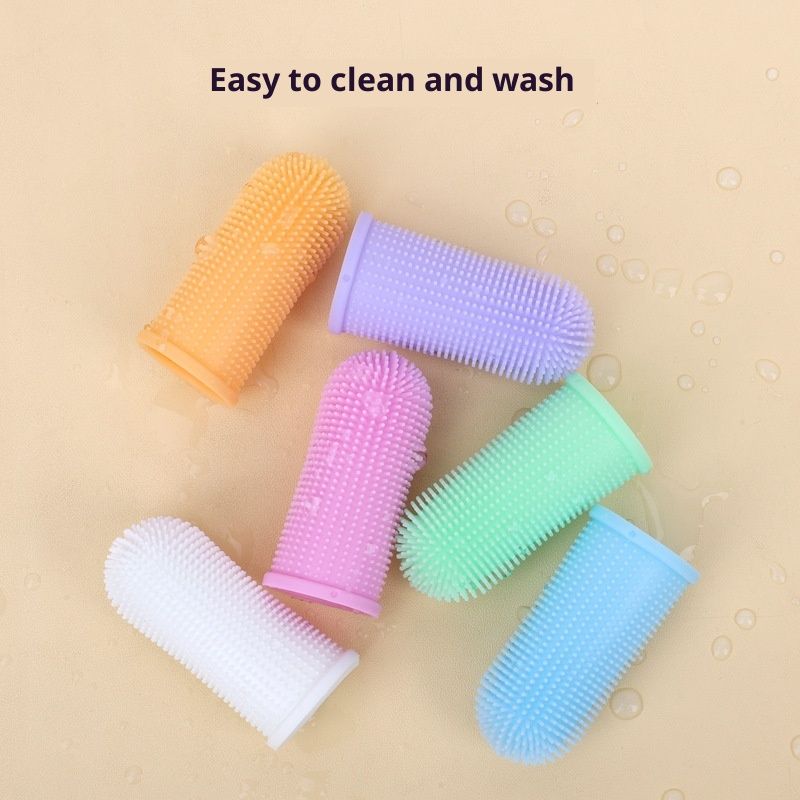360-degree Pet Toothbrush Rubber Finger Cap