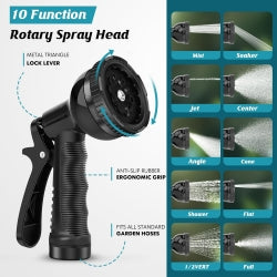 7.5 15 22 30Meter NO Expandable Flexible Garden Water Hose- Leak Proof, Puncture Resistant, No Kink, Lightweight Outdoor Flexible Hose For Yard, Farm, Car, Pet Cleaning-31x23x12.5