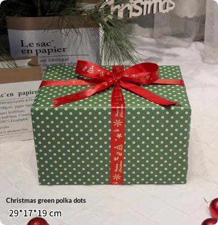 Red And Green Christmas Decorative Gift Box