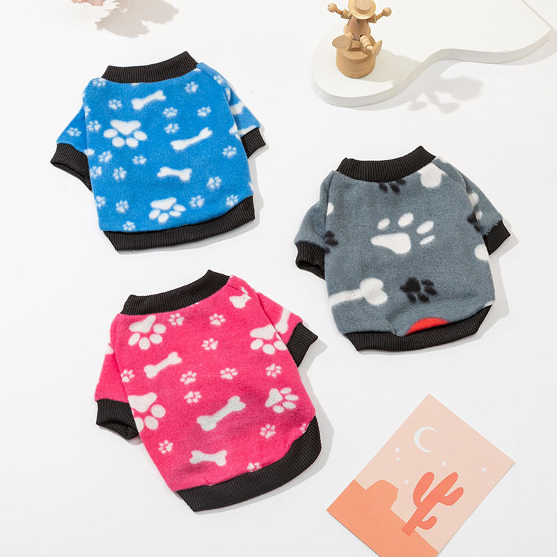 Dog AutumnWinter Shaggy Fleece Sweatshirt Pet Clothes