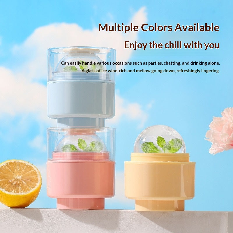 Practical 6cm Ice Ball Mold Plastic Quick-freezing Ice Sphere Mold Leak-proof Easy Release Ball Shape Mold For Home Kitchen Gadgets