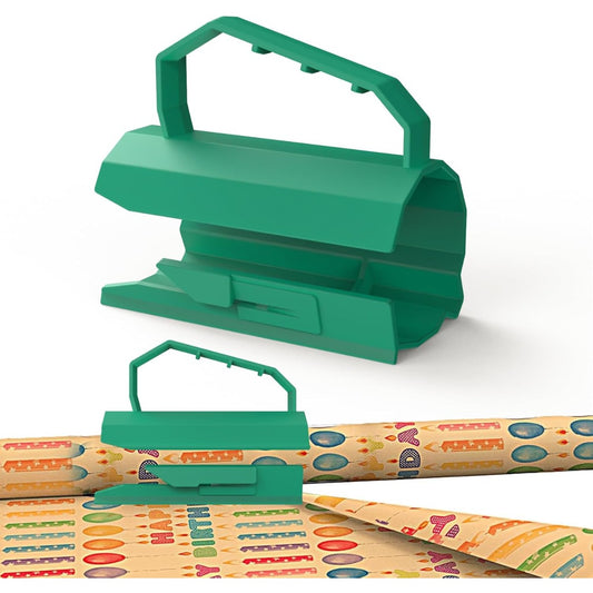 Portable Gift Wrap Roll Cutter – High-strength ABS Material For Smooth Cuts, Efficient Gift-wrapping Tool For Christmas, Birthdays, And Parties (Size: 12 X 6.5 X 6.5 Cm)