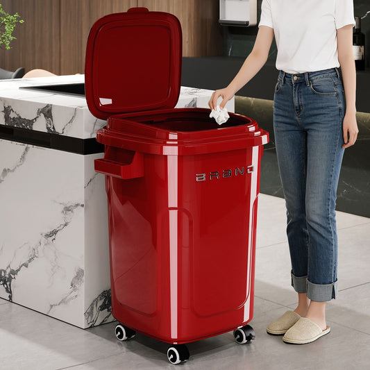 Kitchen Trash Can For Home Use Large Capacity No Bending Required