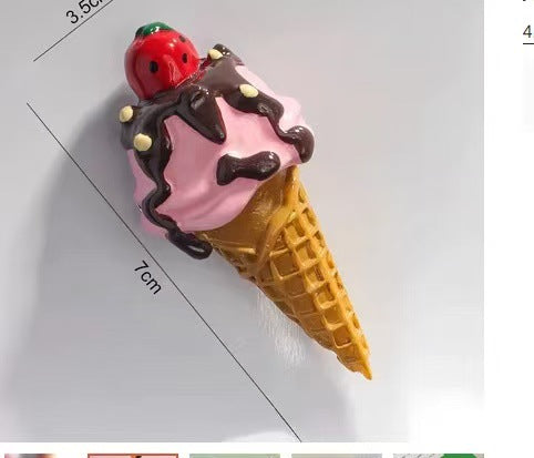 3D Food Toy Decorative Creative Magnetic Stickers