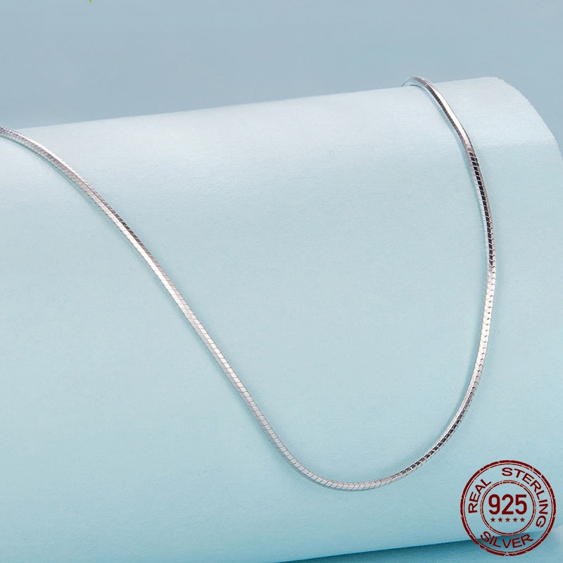 S925 Sterling Silver Plated K Gold Base Necklace