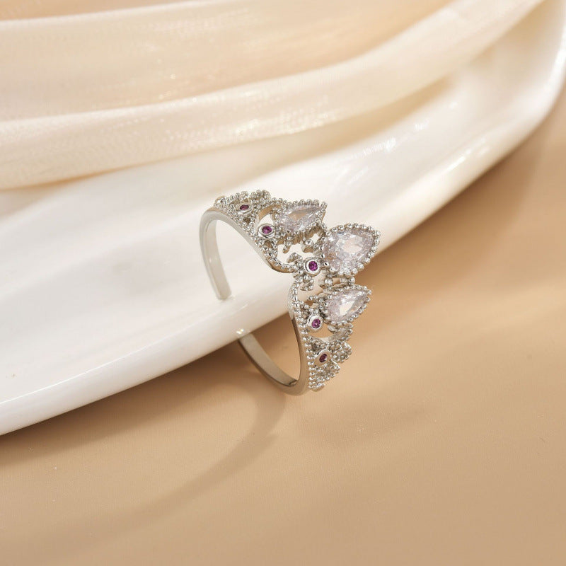 Sunshine Love Crown Light-Luxury Fashion Ring