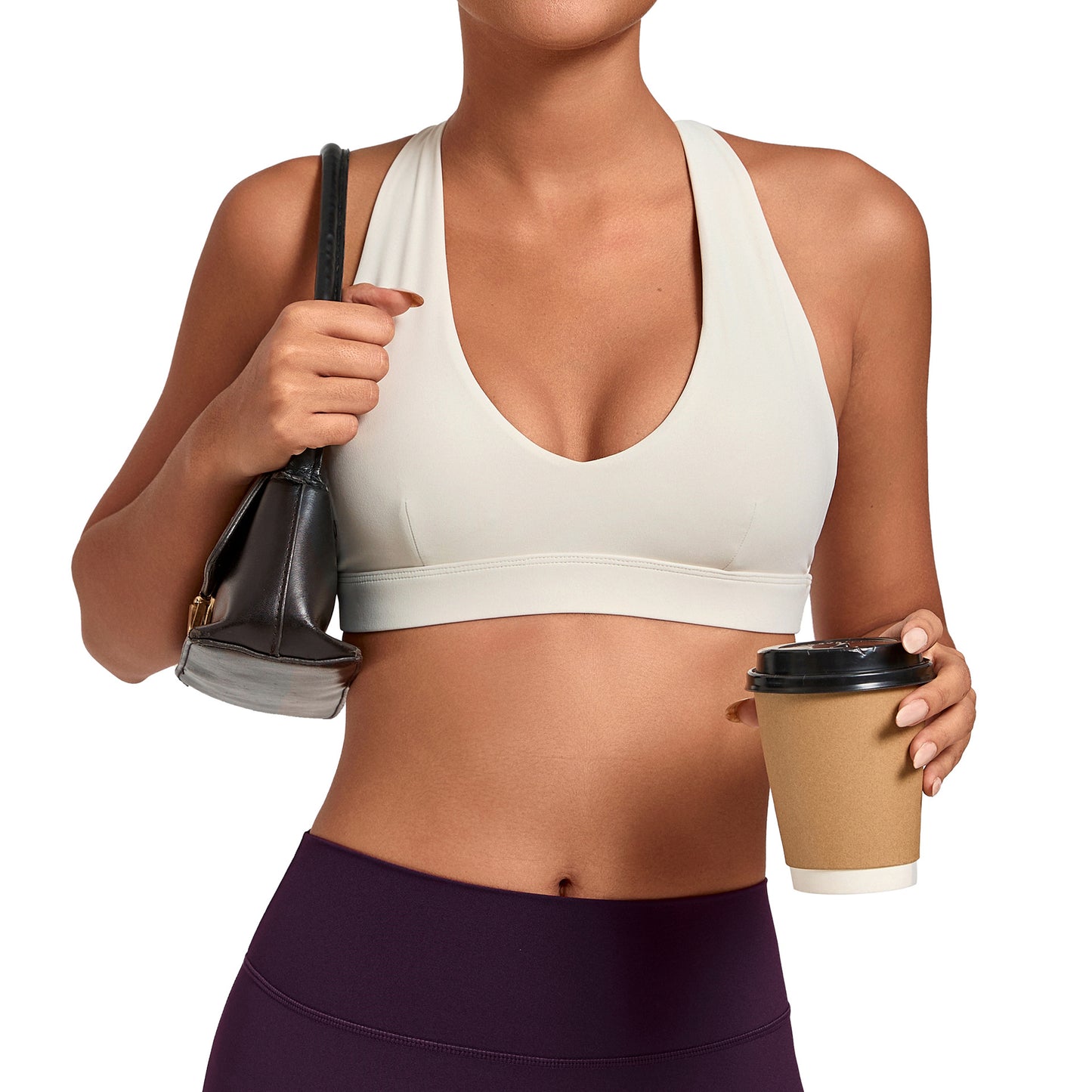 Cleavage-boosting Halter-neck Yoga Bra Fitness Top