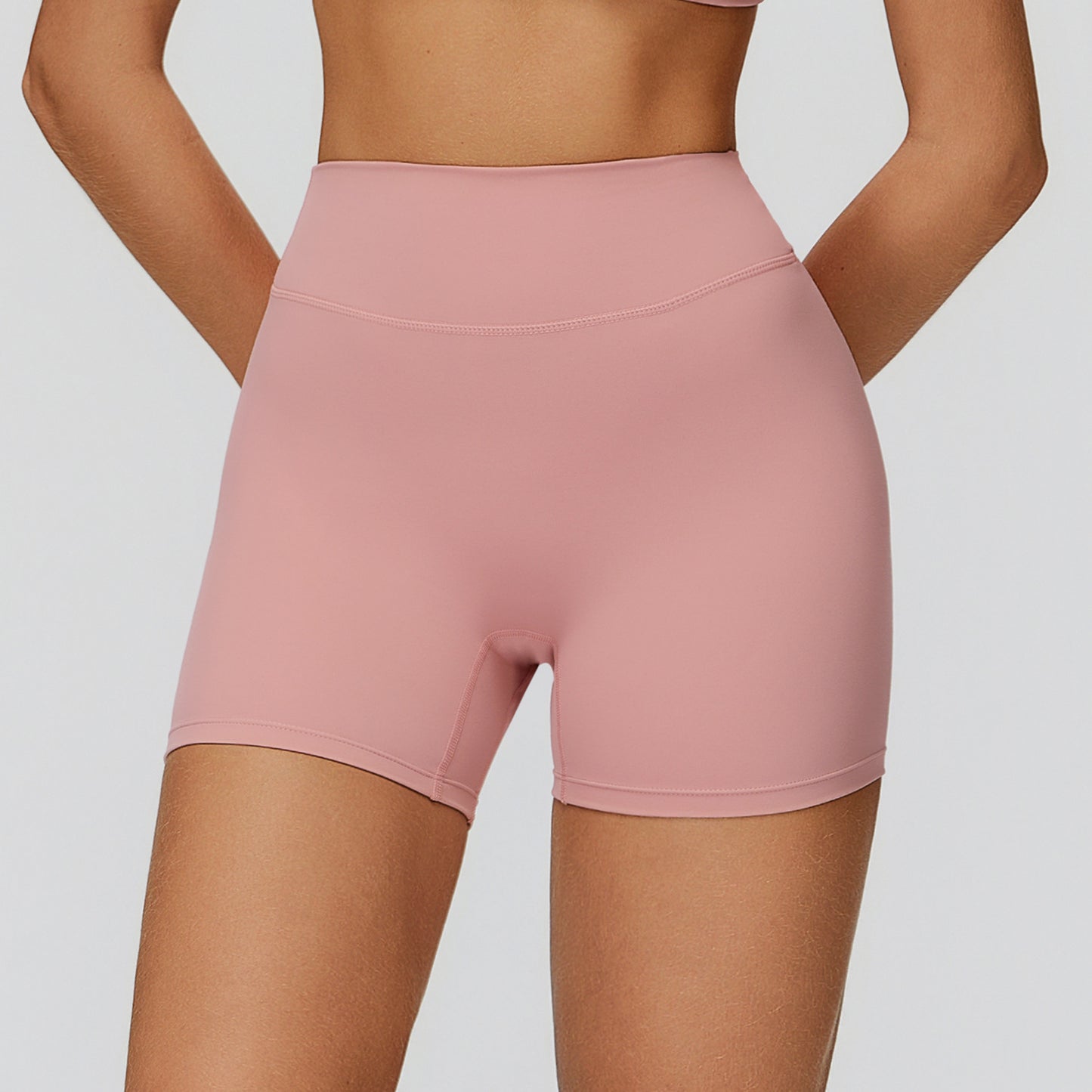 High-waist Quick-drying V-shaped Back Waist Sports Shorts Outdoor Running Fitness Clothes