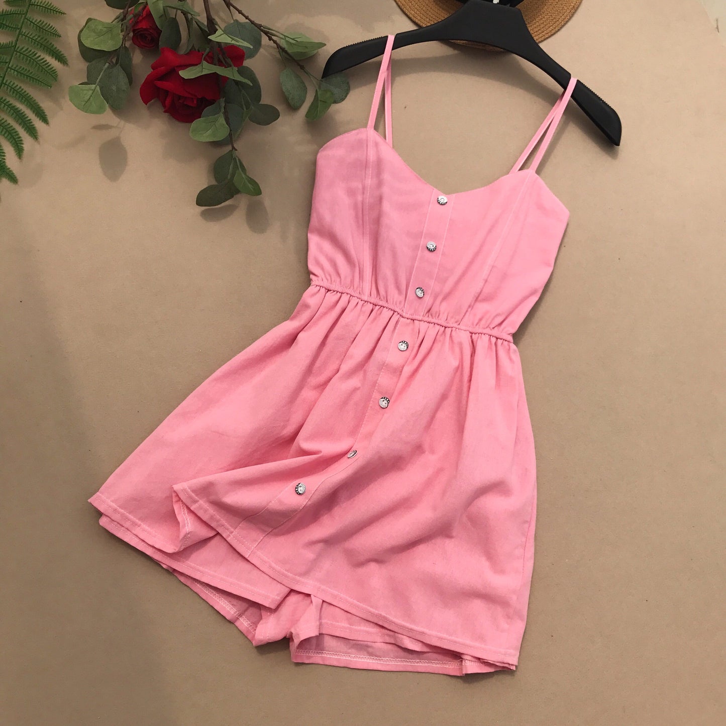 Summer New Korean Solid Color Dress