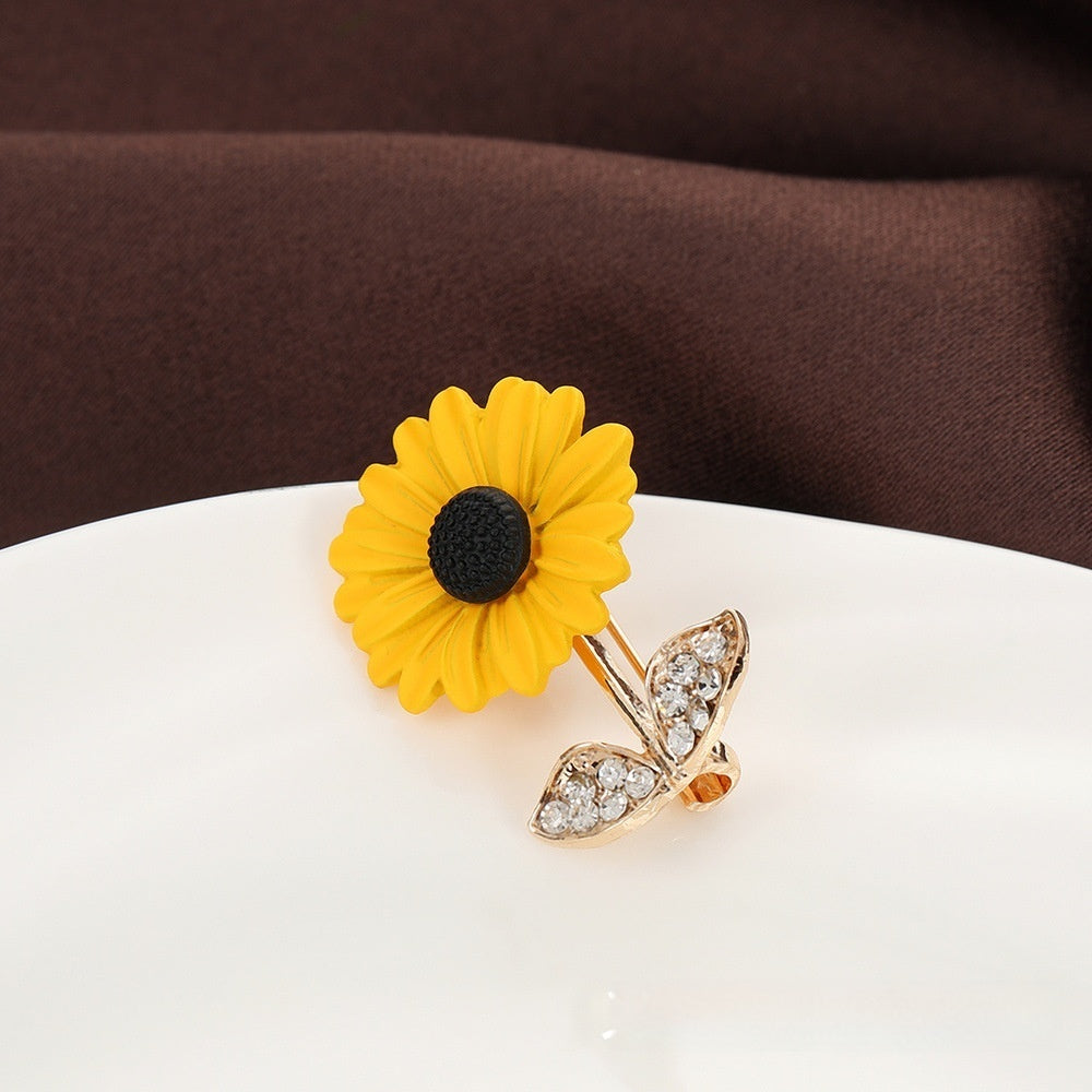 Sunflower Corsage Suit Shirt Accessories Brooch Accessories