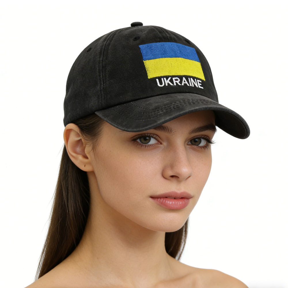 2pcs Ukraine Hats For Men Women, Ukrainian Flag Baseball Cap, Fathers Day Patriotic Christmas Birthday Gifts For Dad Mom Papa Mama Grandpa Husband Wife