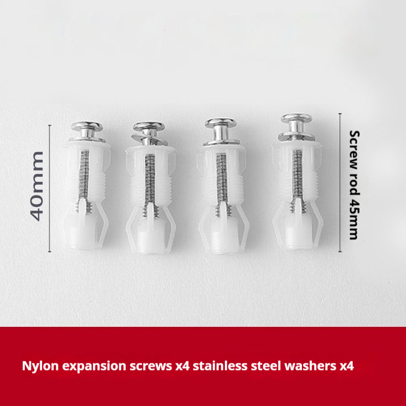 Rubber Nylon Expansion Screw Anchor For Toilet Seat Lid Accessories