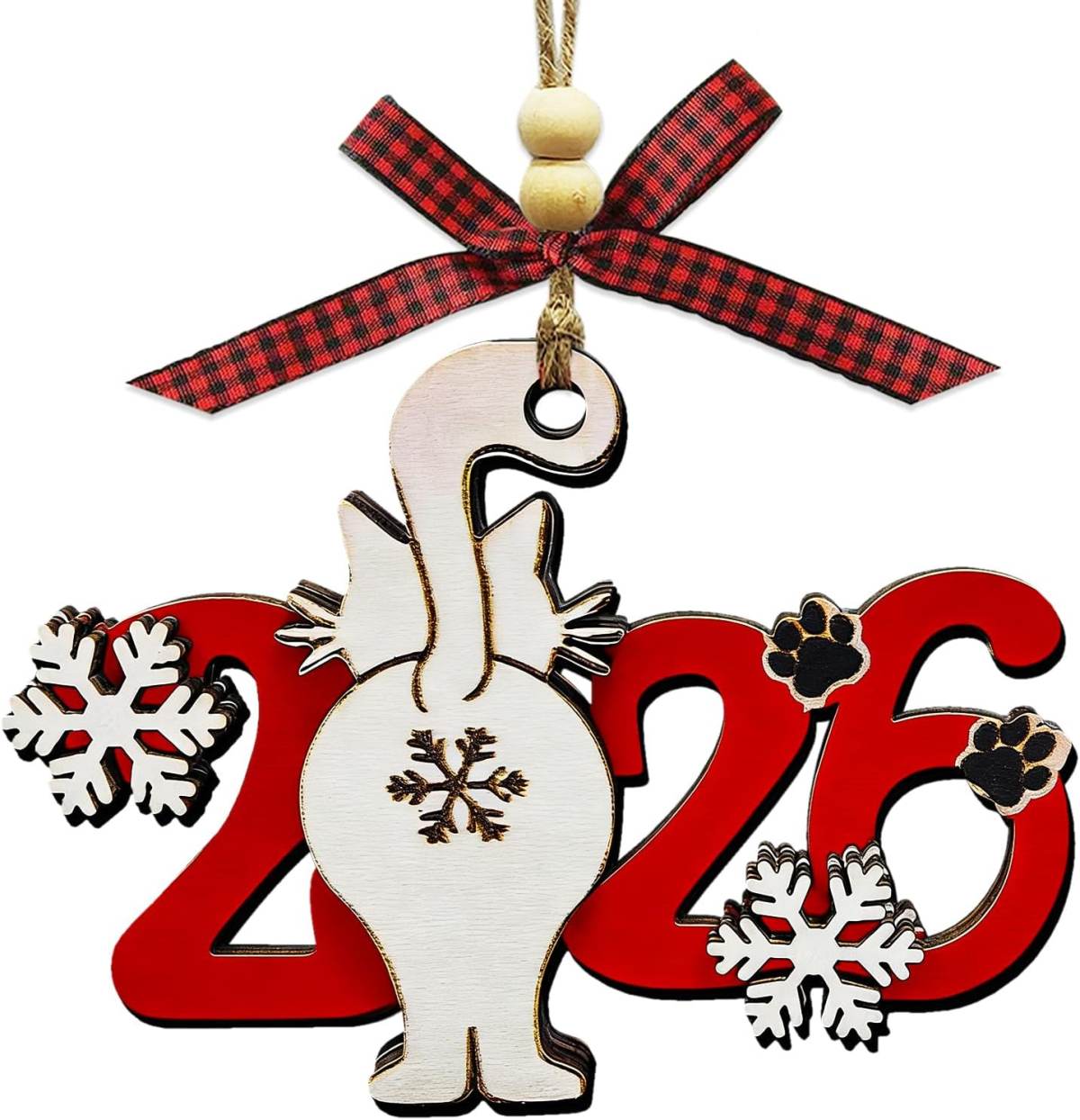 2026 Christmas Ornaments, Cat Ornaments For Christmas Tree, Funny Ornaments