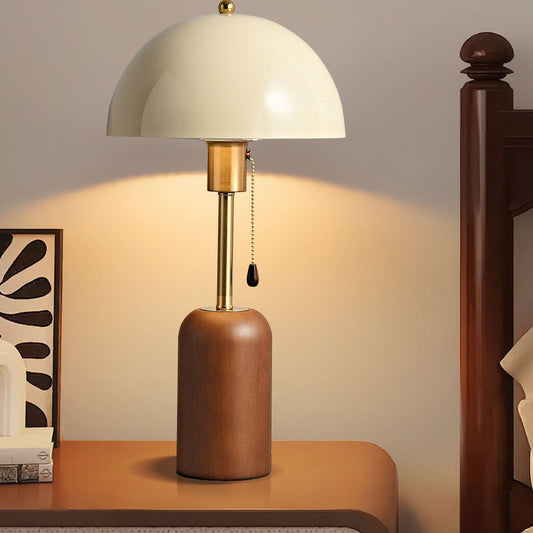 Atmosphere-Enhancing Eye-Care Solid Wood Bedside Lamp