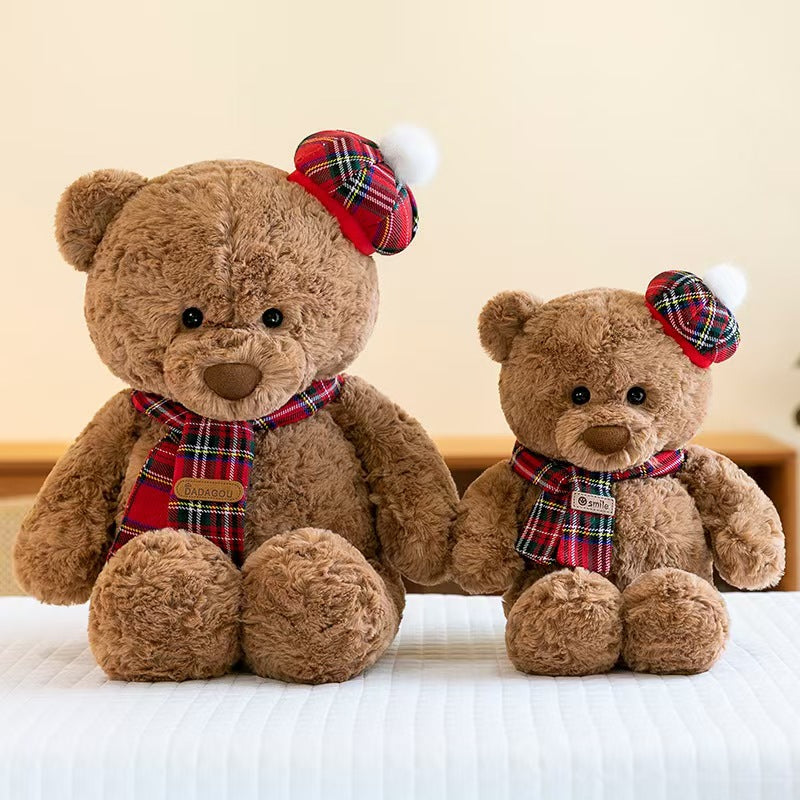 Children's Birthday Gifts Teddy Bear Doll Scarf Rag Doll