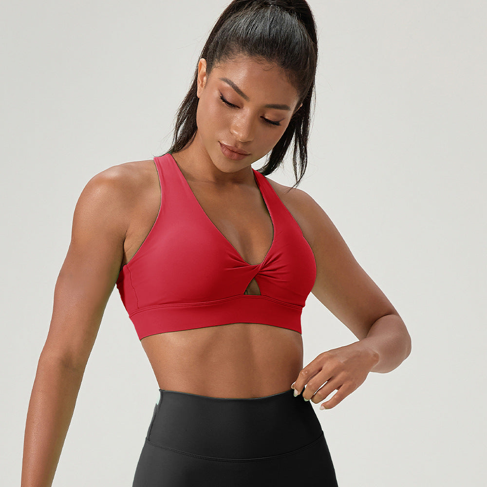 Sports Vest With Fasteners For Shock-resistant Fitness Underwear