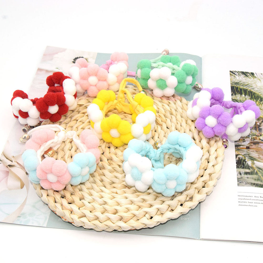 Pet Scarf Floral Collar Dog Photo Prop Neck Ring