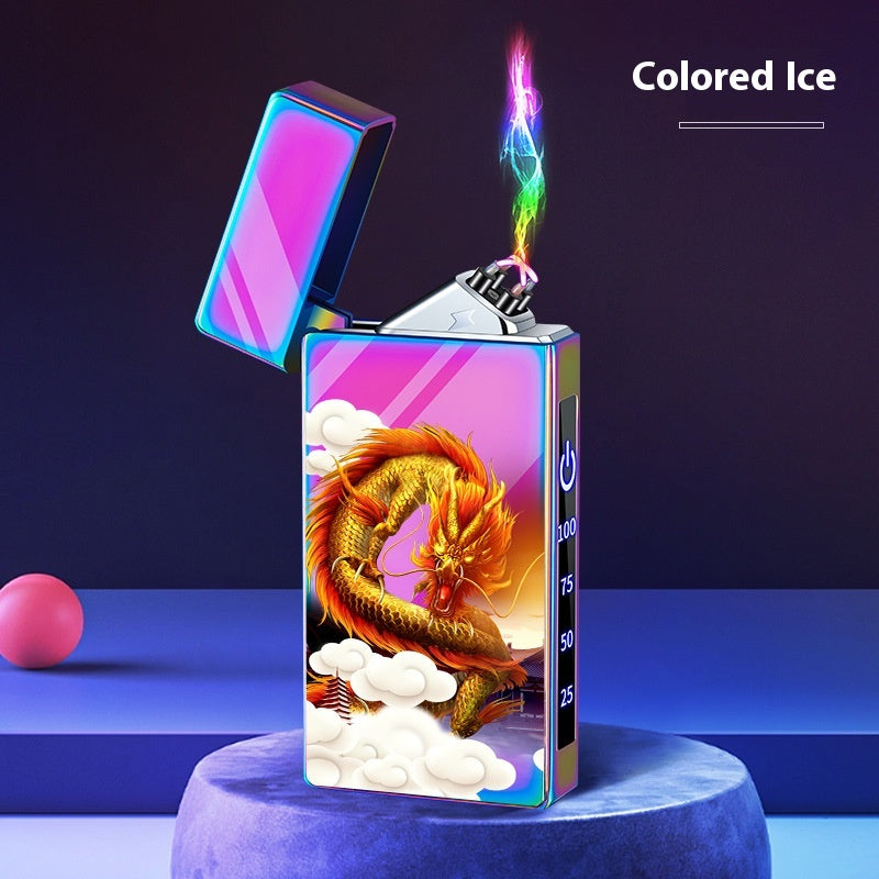 Double-layer Windproof Charging Intelligent Power Display Lighter