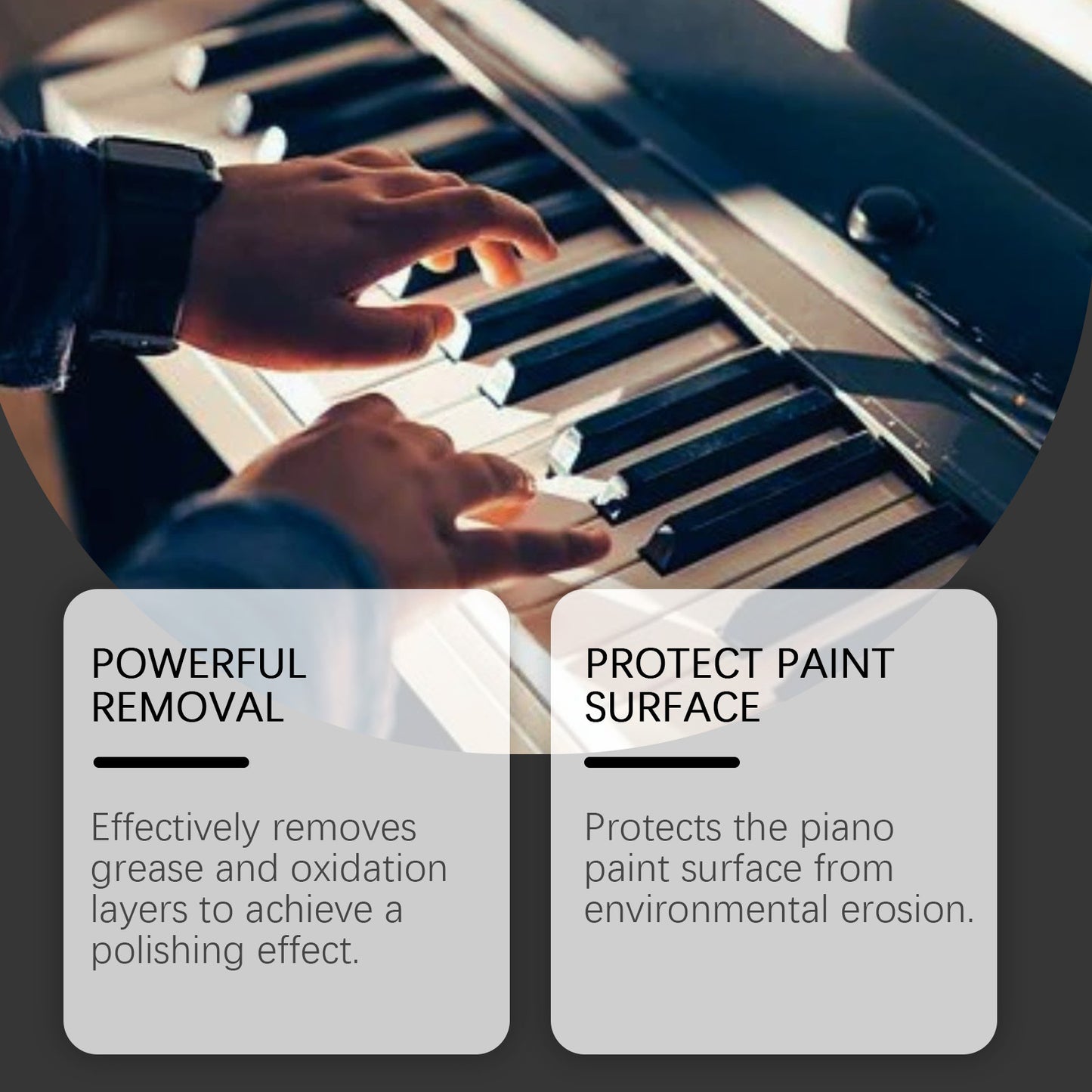Jakehoe Piano Polishing Agent, Piano Cleaning, Stain Removal, Scratch Care, Daily Polishing, Refurbishment, Maintenance, And Cleaning Agent