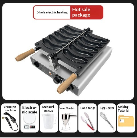 Banana Street Food Stalls Bursting-Fill Banana-Shape Electric Toast Machine