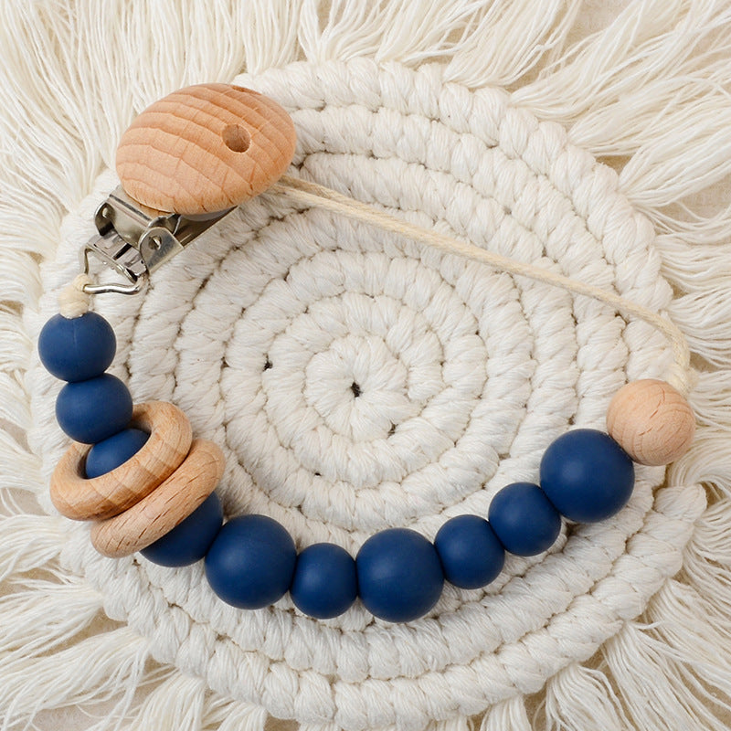 Baby Supplies Creative Baby Silicone Beads Teething Chewable Pacifier Chain Anti-Lost Strap