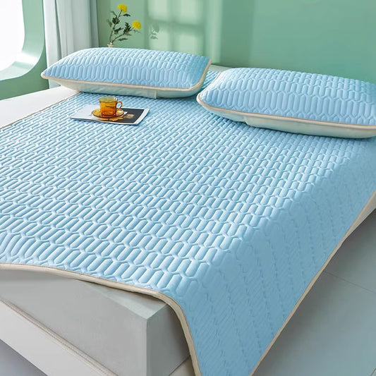 Summer Ice Silk Latex Cooling Mat Class A Baby Grade Three Piece Set
