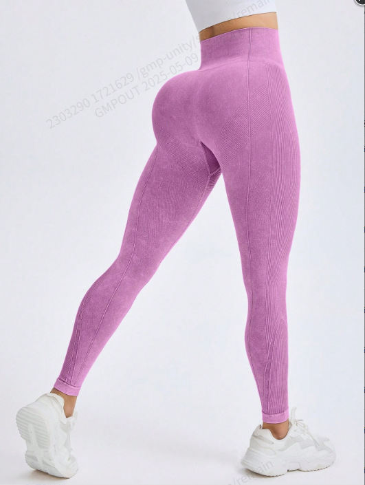 Chemical Fiber High Waist Long Yoga Pants Female